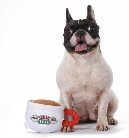 Delight Your Dog with the Friends Central Perk Coffee Mug Plush Toy - Soft, Squeaky Fun for All Breeds!