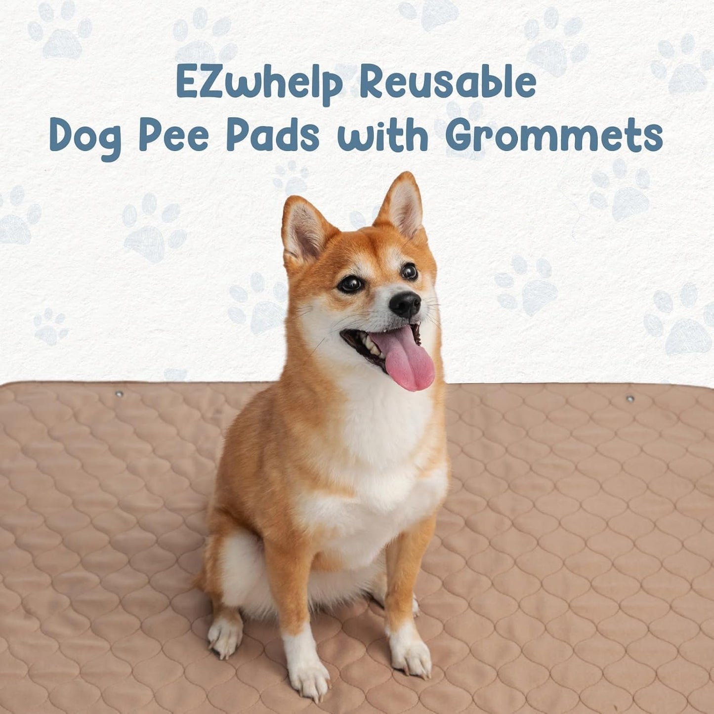 Premium Washable Pee Pads for Dogs - Waterproof, Reusable, and Eco-Friendly Training Pads for All Pets - Perfect for Whelping and Home Protection, 47" x 47"