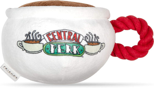 Delight Your Dog with the Friends Central Perk Coffee Mug Plush Toy - Soft, Squeaky Fun for All Breeds!