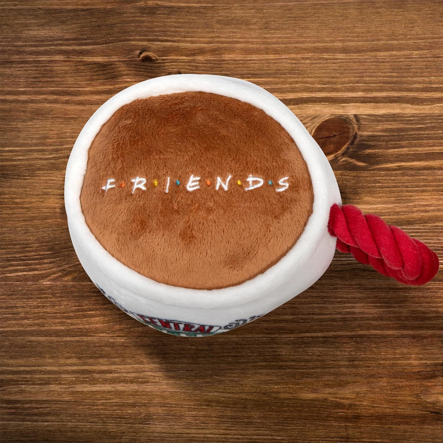 Delight Your Dog with the Friends Central Perk Coffee Mug Plush Toy - Soft, Squeaky Fun for All Breeds!