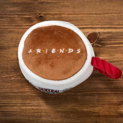 Delight Your Dog with the Friends Central Perk Coffee Mug Plush Toy - Soft, Squeaky Fun for All Breeds!