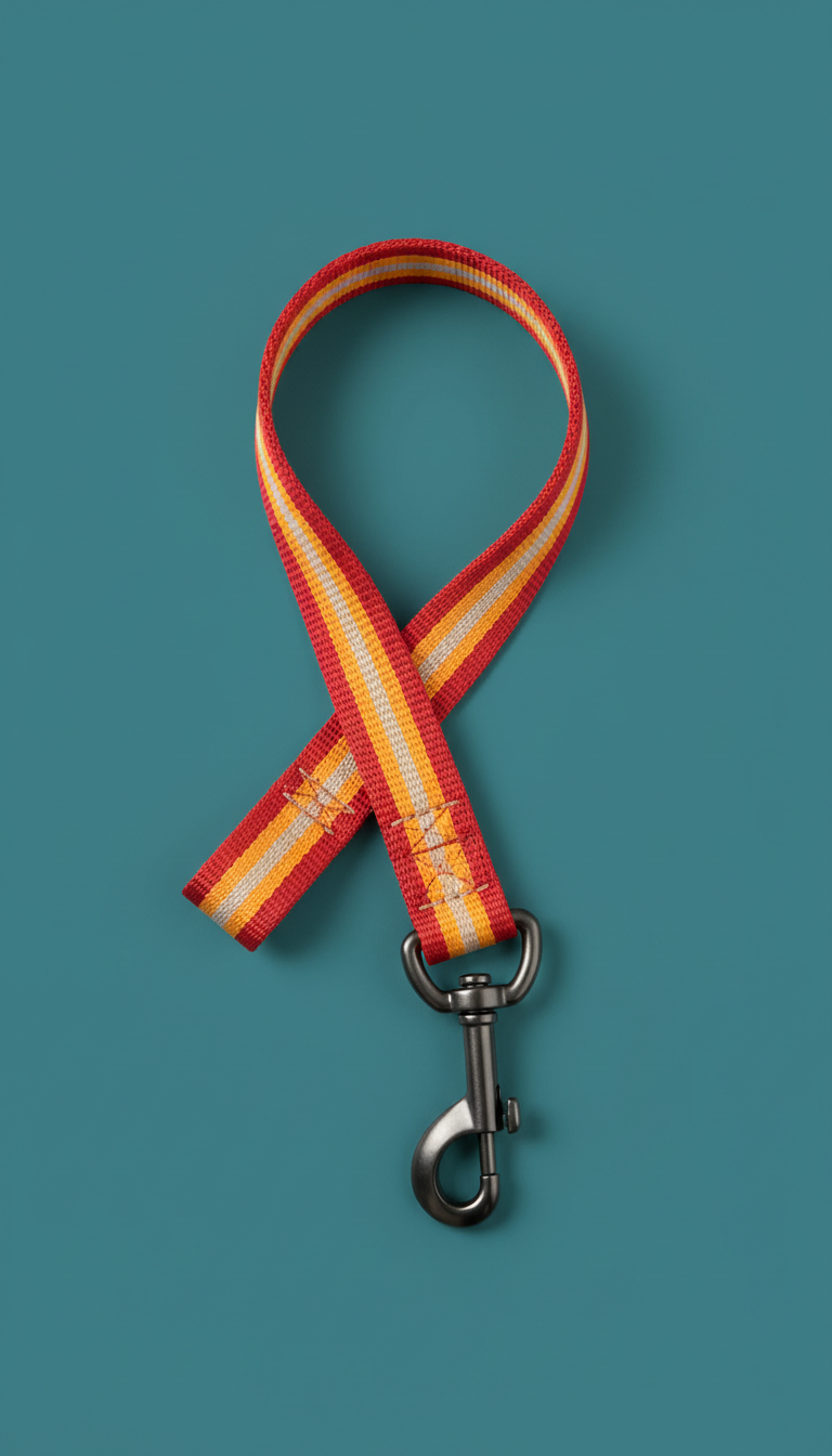 Patterned Leash with Geometric Print