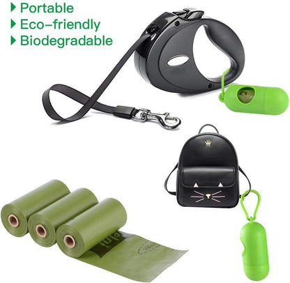 Eco-Friendly Dog Poop Bags: Biodegradable, Scented, Leak-Proof with Dispenser - 450 Count Refills