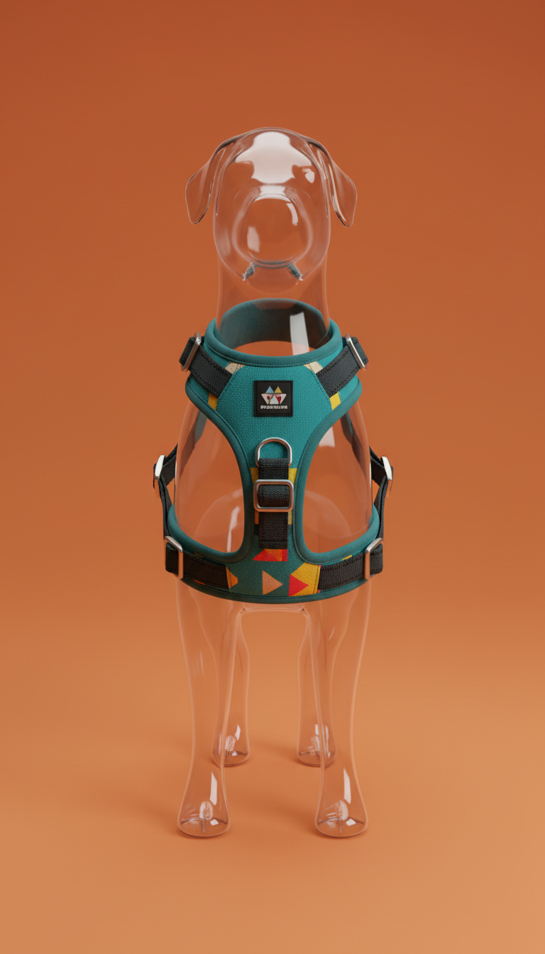 Reversible Pet Bandana in Bold Stripes