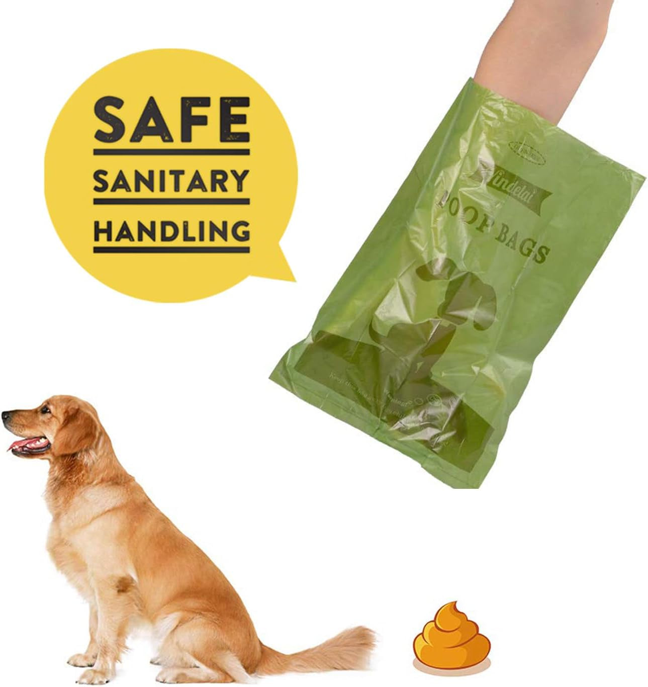 Eco-Friendly Dog Poop Bags: Biodegradable, Scented, Leak-Proof with Dispenser - 450 Count Refills