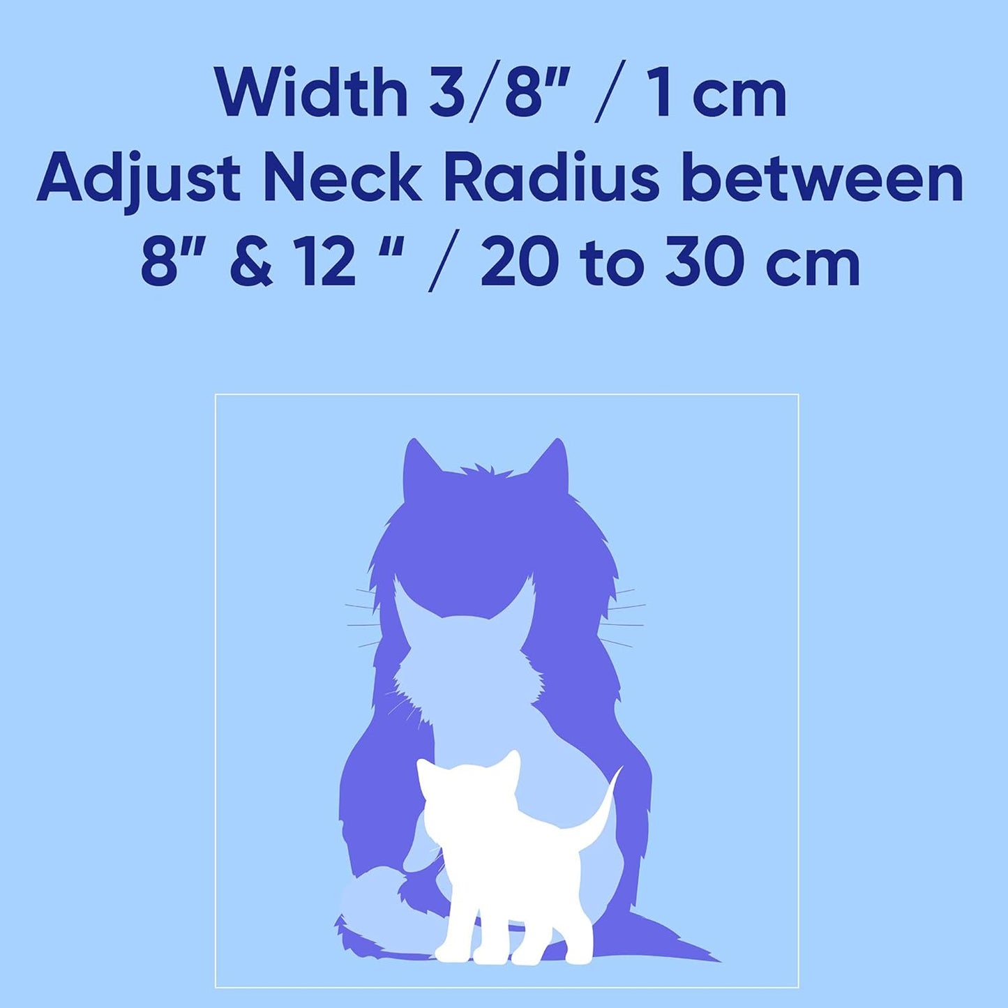 Reflective Teal Cat Collar with Safety Buckle and Removable Bell for Kitten and Cats